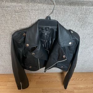 Black Leather Jacket Size Small
